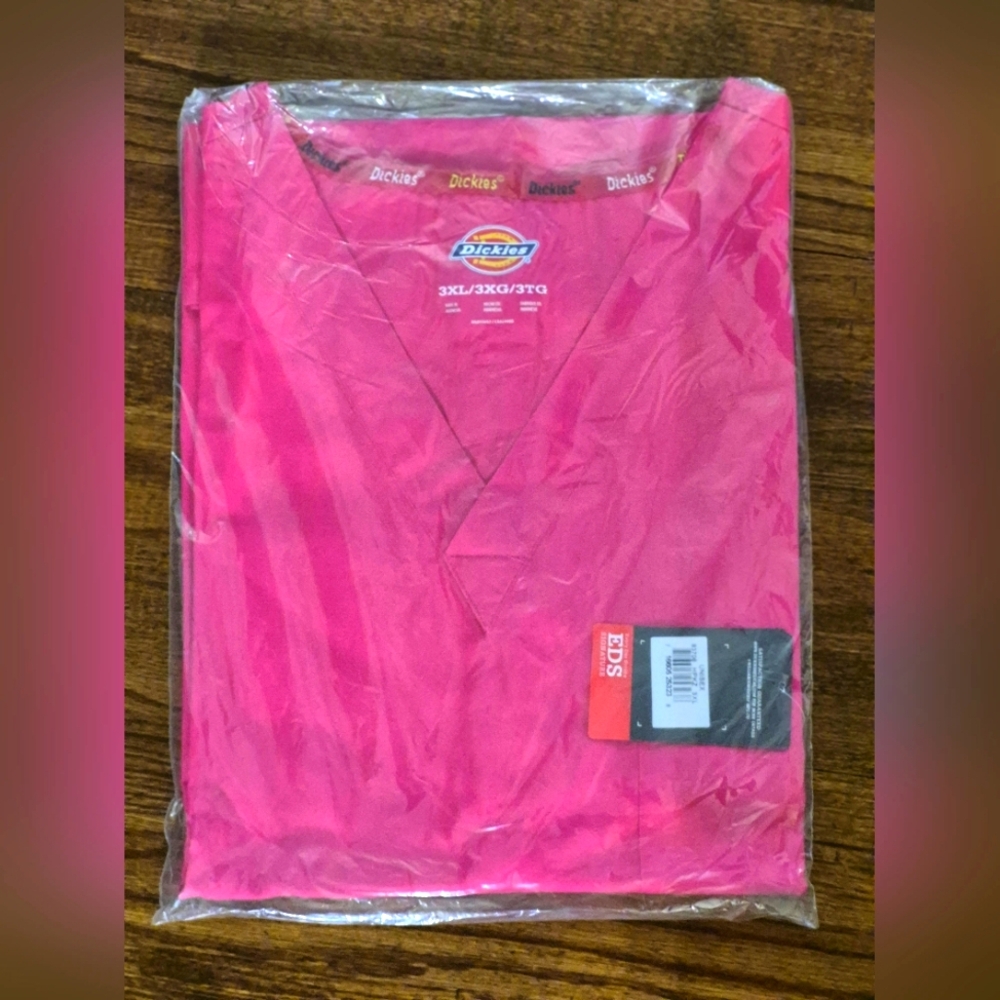 Dickies Pink Scrub Top 3XL